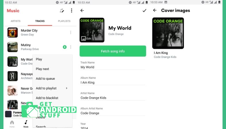 Editing mp3 info with Musixmatch android app