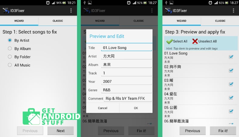 ID3Fixer android app