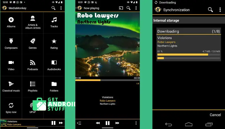 MediaMonkey music player and manger for android