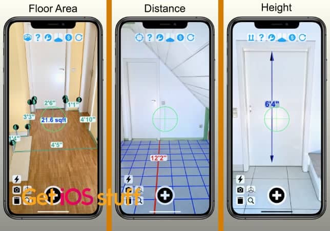 Tape Measure Camera Ruler AR app for iPhone