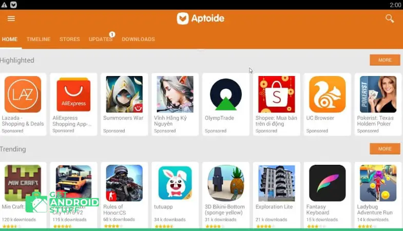 Aptoide android appstore for NSFW content