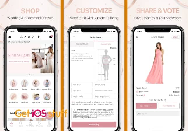 Azazie app for Shopping Bridesmaid Dresses