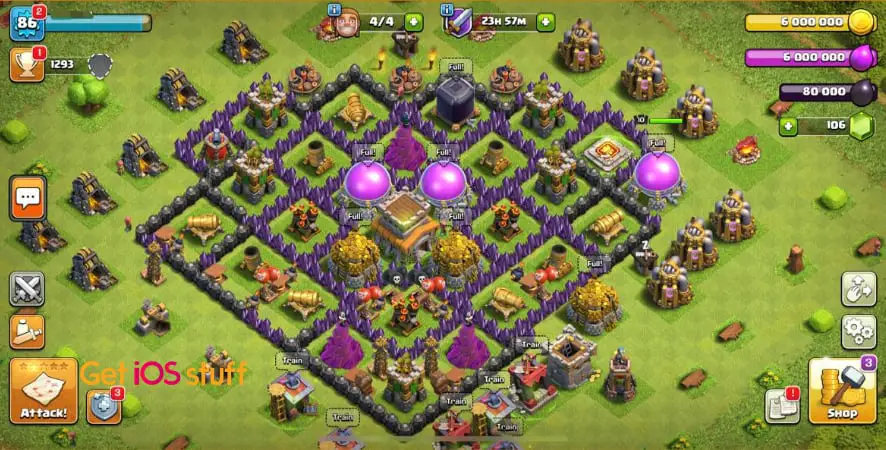 Clash of Clans popular iphone strategy game