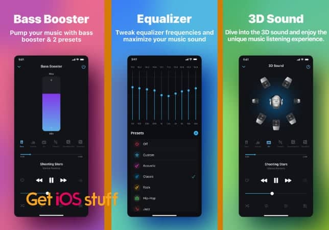 Equalizer & Bass Booster app for iPad