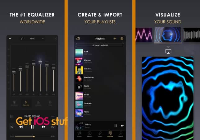 Equalizer+ HD music player app iOS