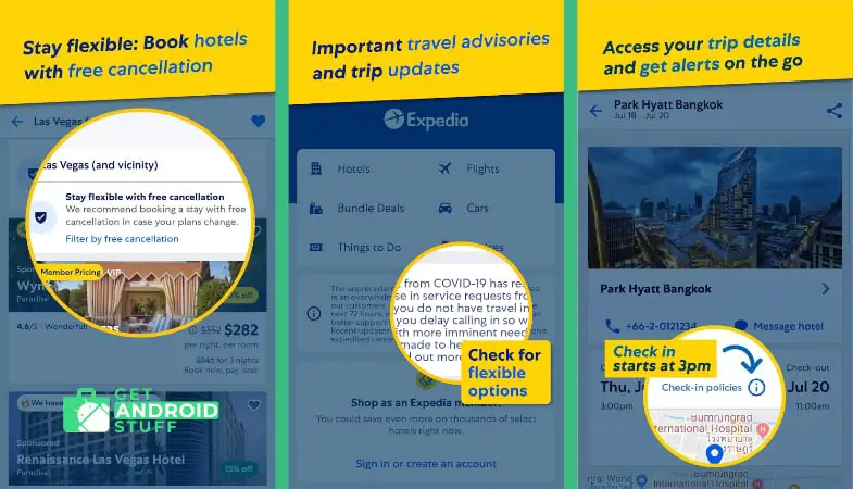 Expedia useful android travel app