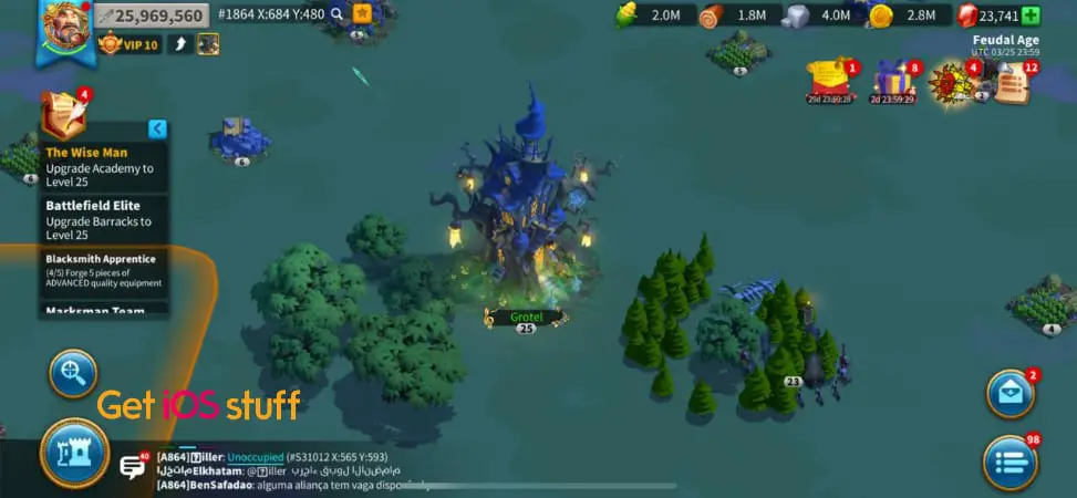 Rise of Kingdoms real time strategy game for mobile