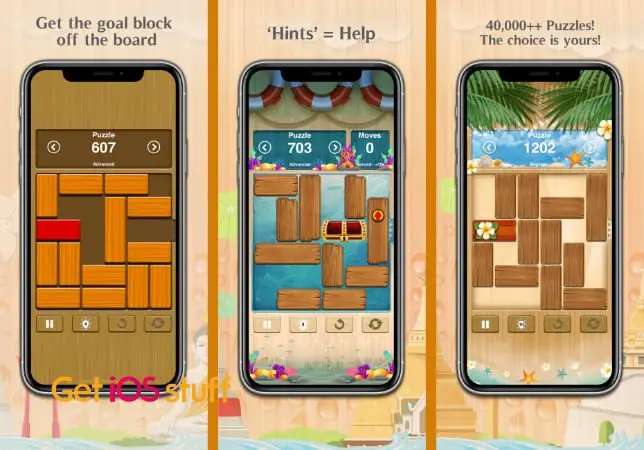 Unblock Me sliding block logic game for mobile