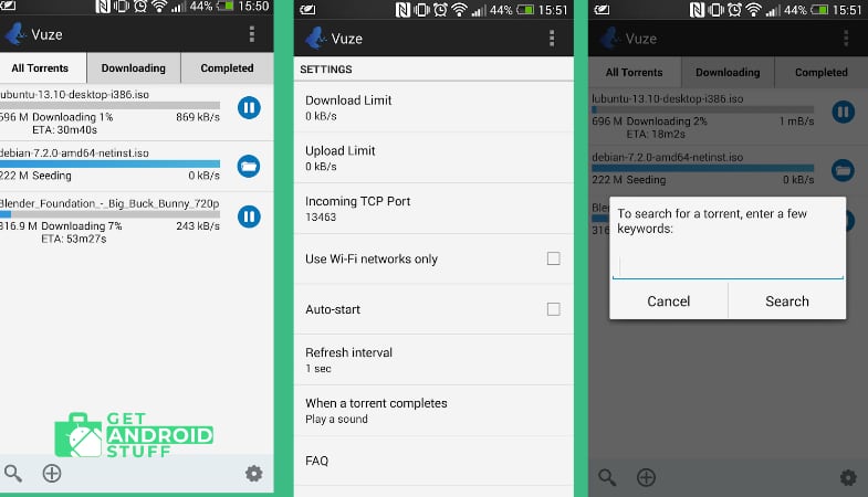 Vuze Torrent Downloader for android