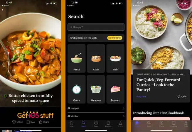 Kitchen Stories Recipes app for iOS