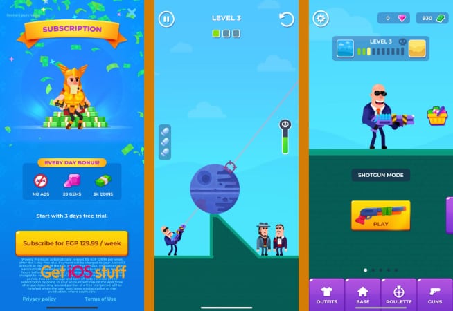 Hitmasters iphone physics game