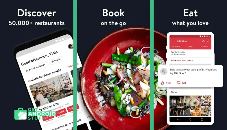 OpenTable- Restaurant booking app