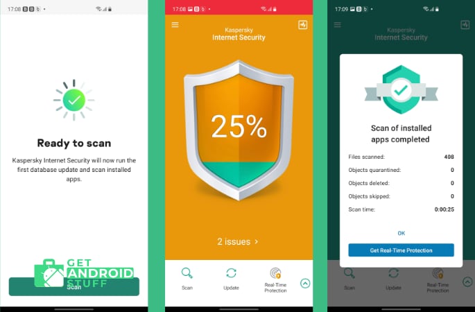 Screenshot of  Kaspersky Mobile Antivirus- AppLock & Web Security app
