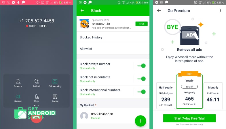Screenshot of Whoscall – The caller ID and block App