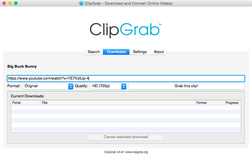 Clipgrab online video downloader tool