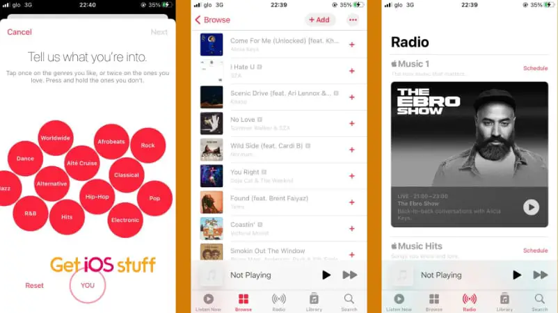 Apple music app for iphone