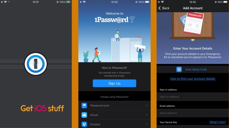 Screenshot of 1Password - Password Manager for iOS