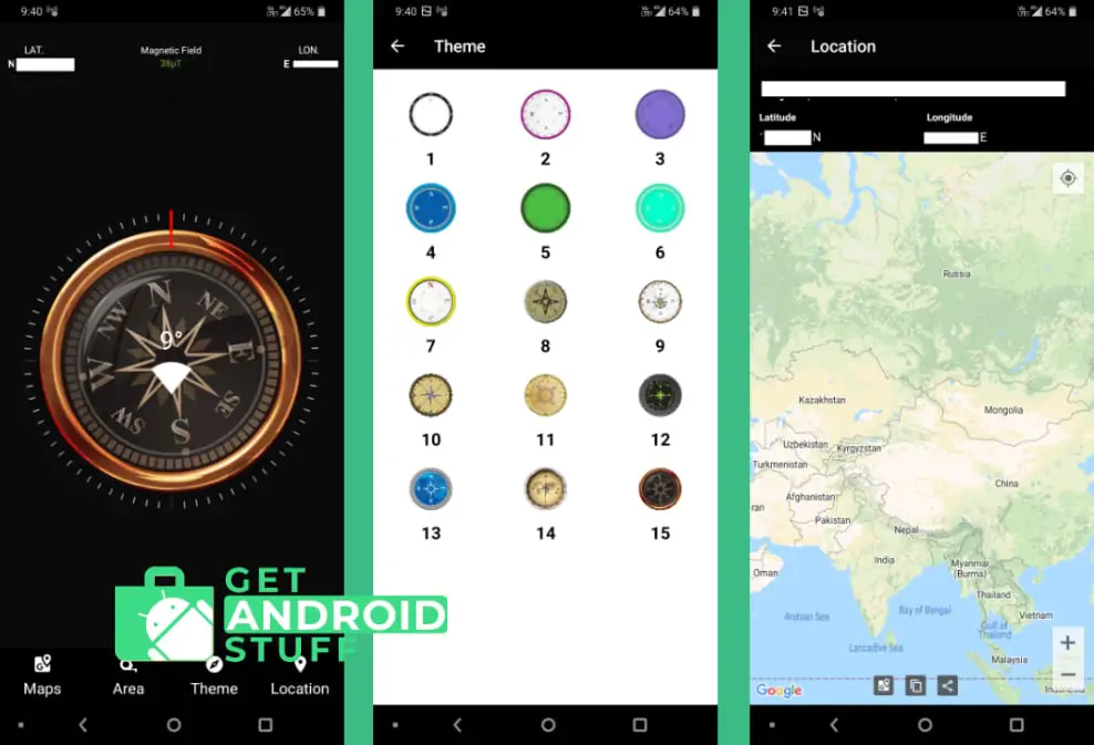 Screenshot of Compass Maps app