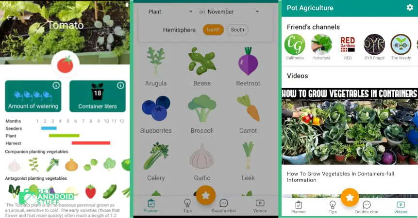 Screenshot of   Urban veggie garden mobile app