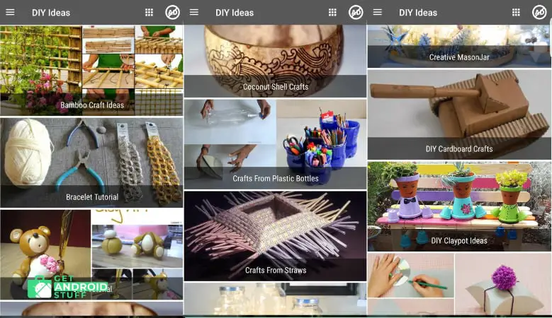 Screenshot of DIY Craft and Ideas android app