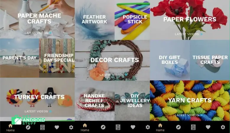 Screenshot of DIY Easy Crafts ideas app