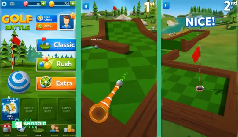 Screenshot of Golf Battle Android game