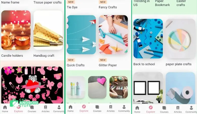 Screenshot of Learn Paper Crafts & DIY Arts app