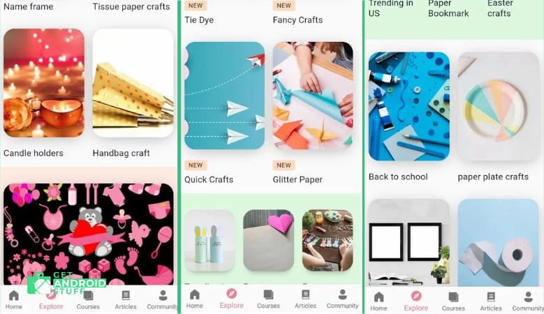 Screenshot of Learn Paper Crafts & DIY Arts app