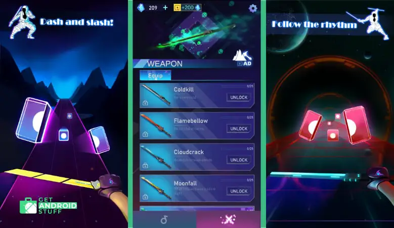 Screenshot of Music Ninja android music game