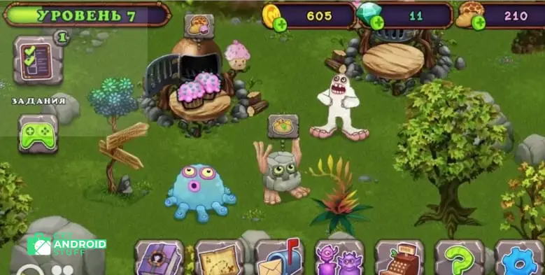 Screenshot of My Singing Monsters mobile game