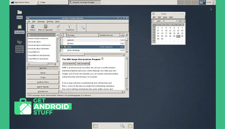 Screenshot of Debian noroot app to install Ubuntu on Android