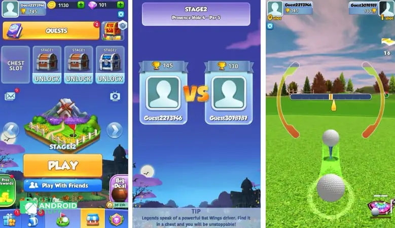 Screenshot of Golf Rival android game