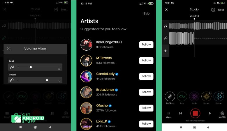 Screenshot of Rapchat- make music today app
