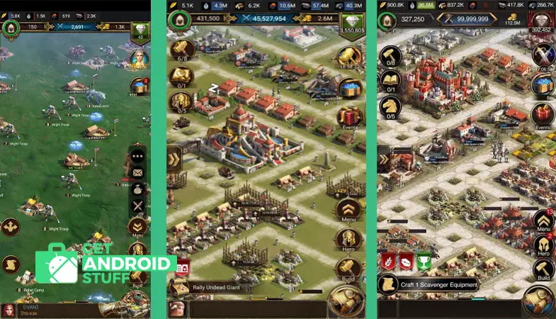 Screenshot of Rise of Empires mobile game