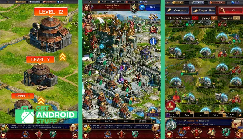 Screenshot of Stormfall android empire building game