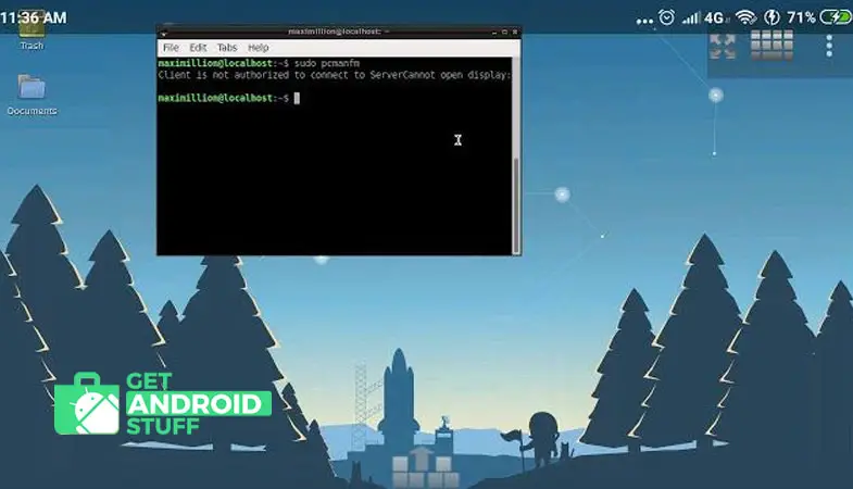 Screenshot of UserLAnd to install Ubuntu or Debian on android