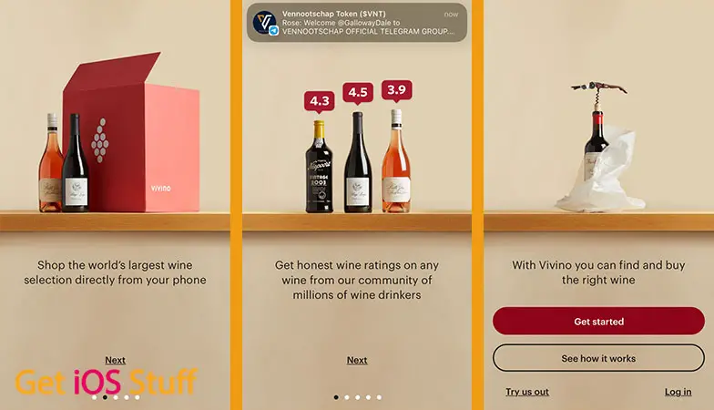 Screenshot of Vivino app - Buy the Right Wine