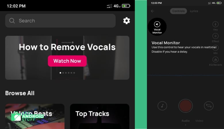 Screenshot of Voloco- Auto Vocal Tune Studio app