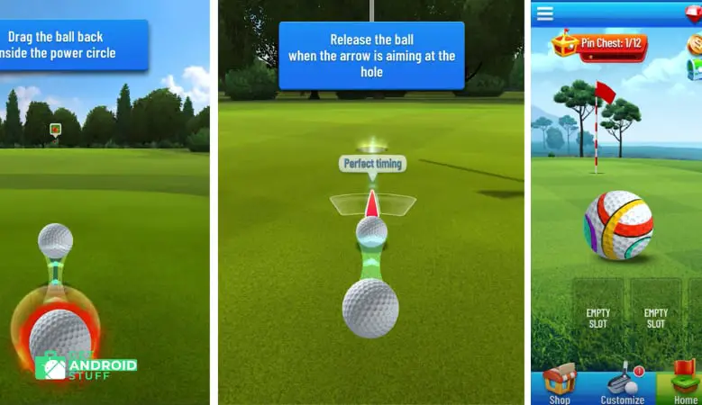 Screenshot of android game Golf Strike