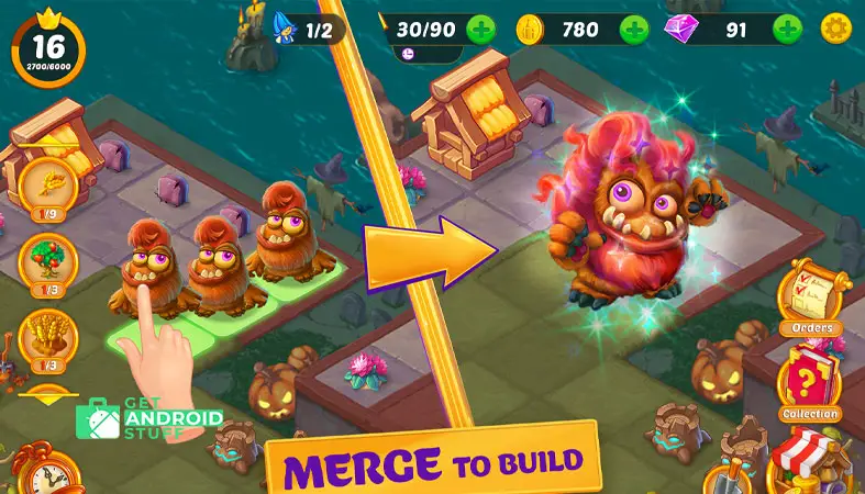 Big fish game Merge 3 Puzzle for android