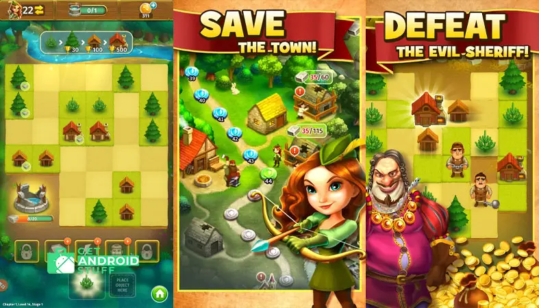 Robin Hood Legends – A Merge 3 game for smartphone