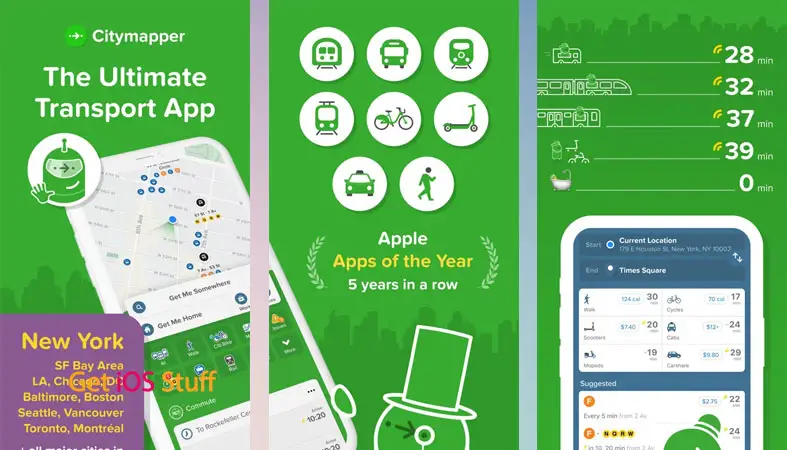 Screenshots of Citymapper- All Your Transport app