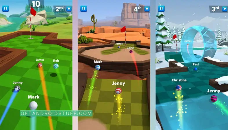 Screenshots of Golf Battle Multiplayer Game