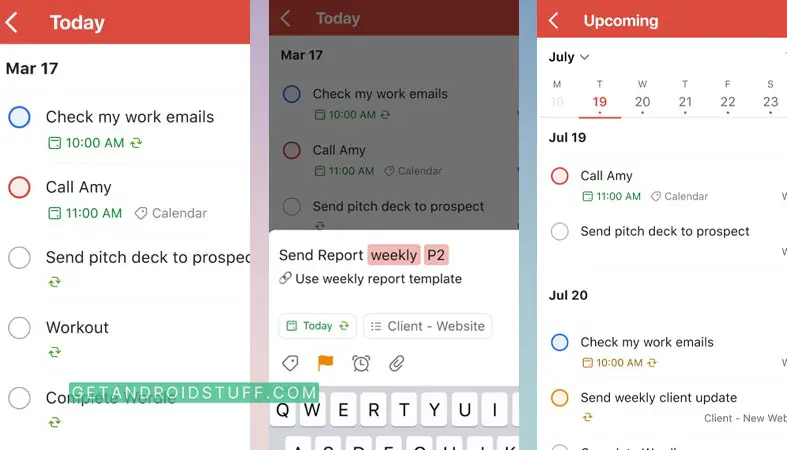Screenshots of Todoist- To-Do List & Planner iphone app