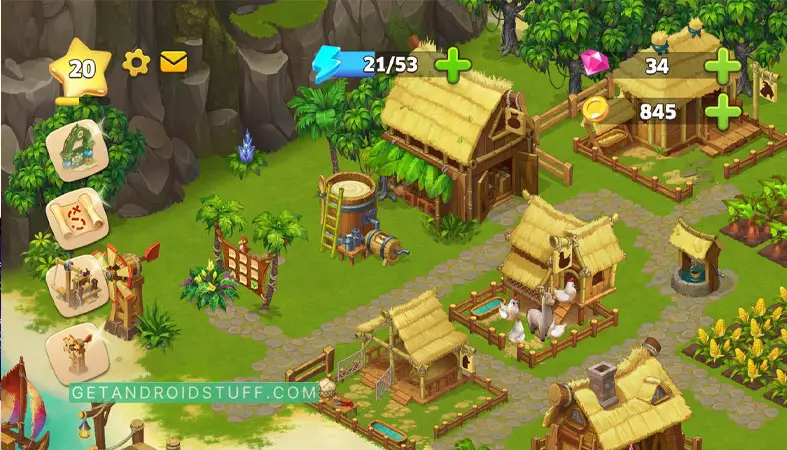 Screenshots of Island Questaway iOS adventure game