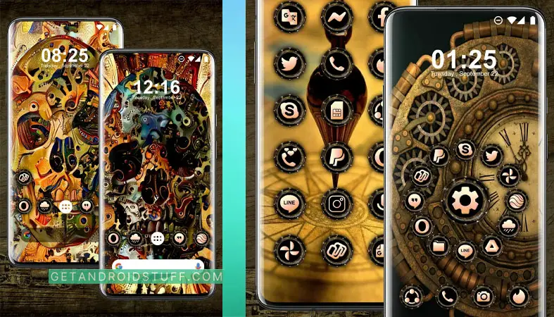Screenshots of Steampunk Theme for android