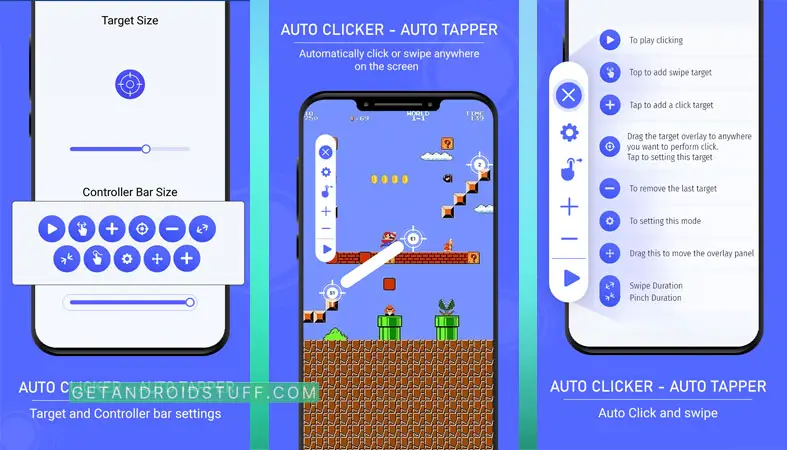 Screenshots of android Auto Clicker - Auto Tapper app
