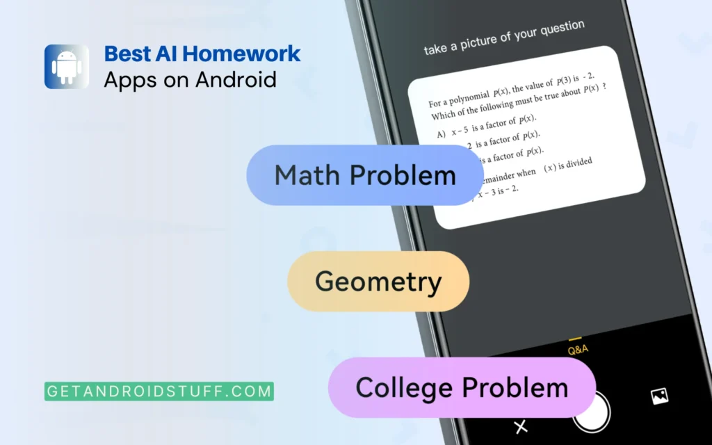 AI Homework Apps for Android