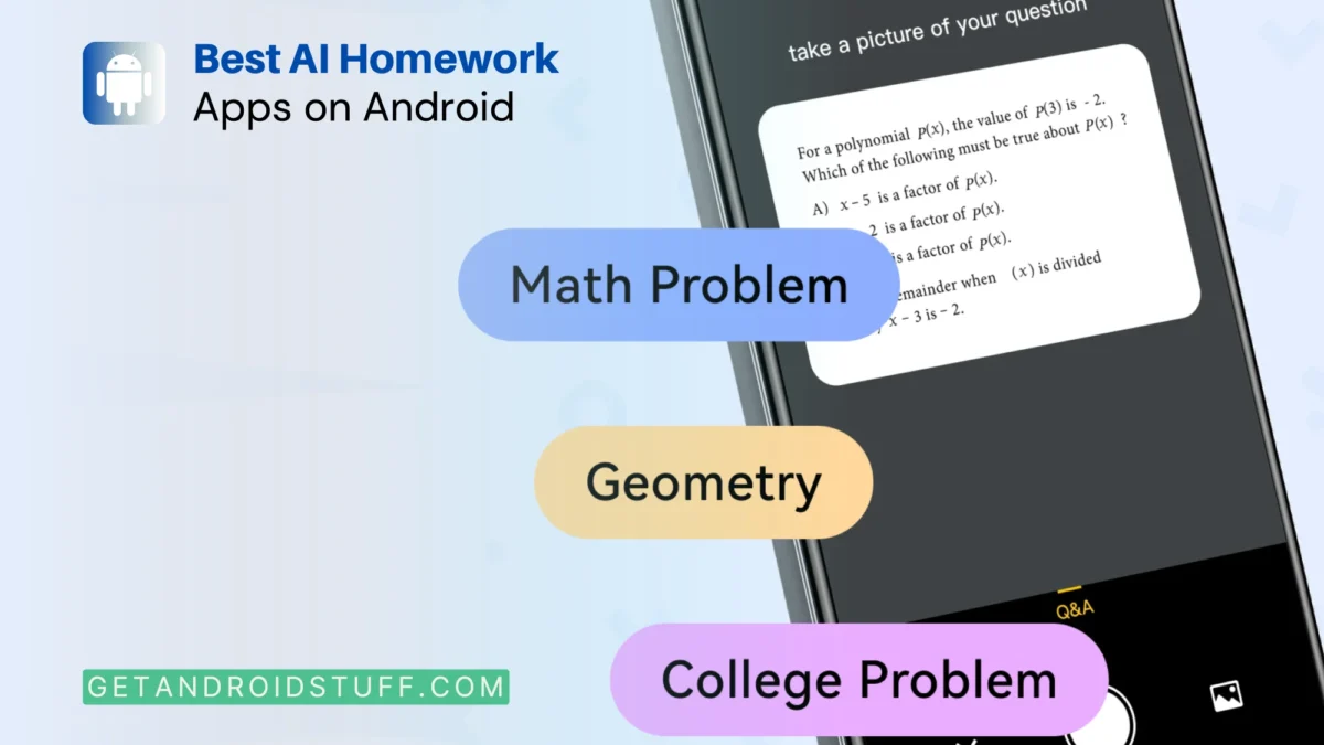 AI Homework Apps for Android