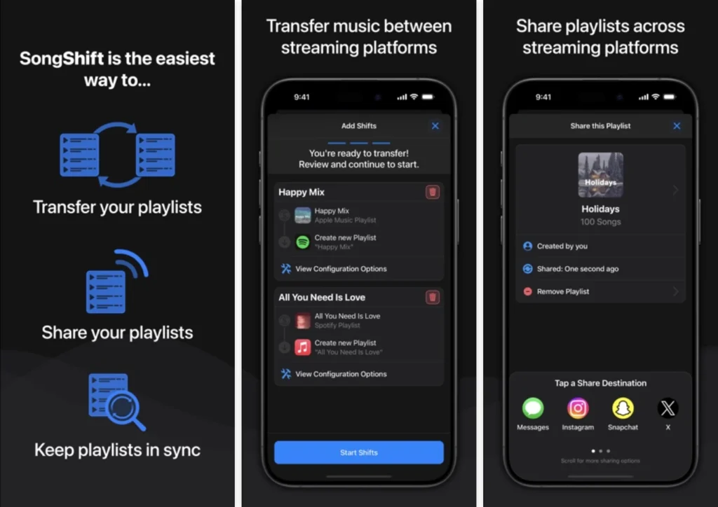 SongShift Music Transfers and Sharing